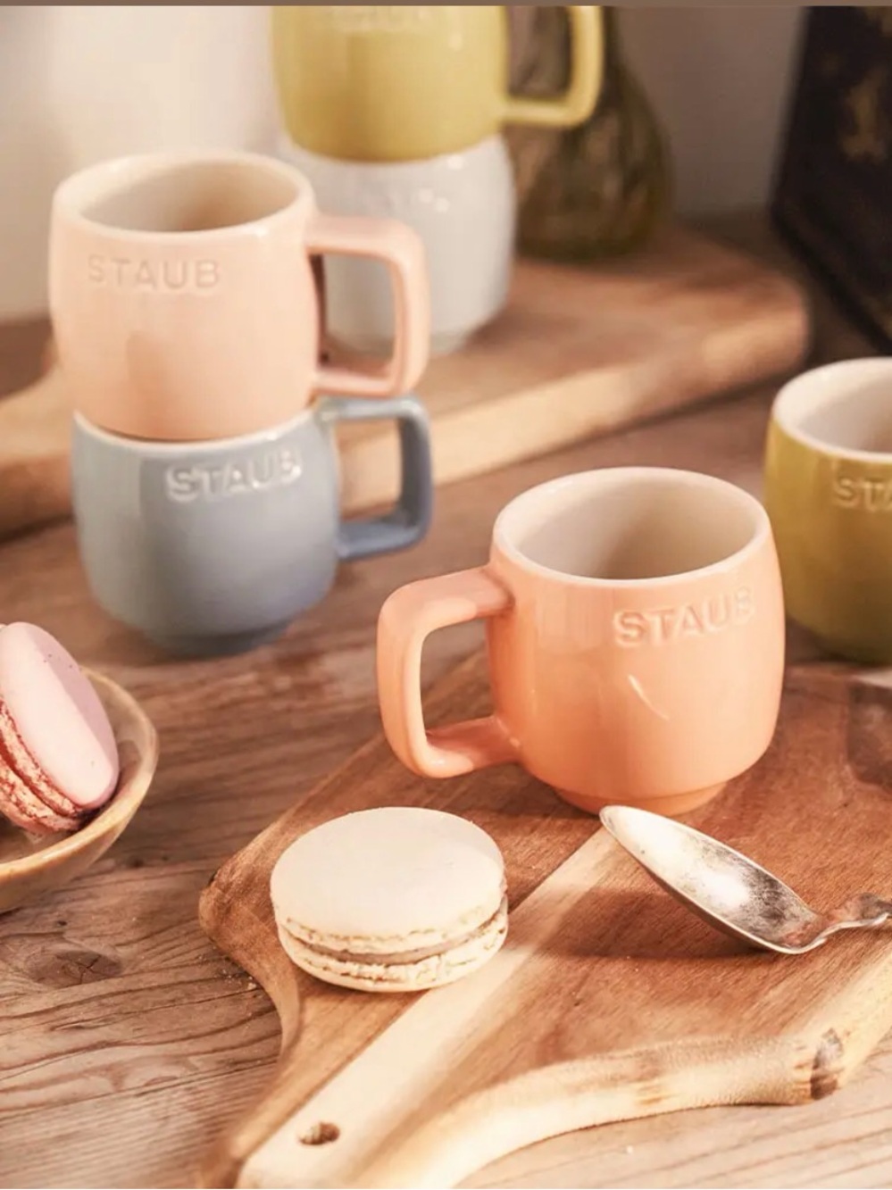 Staub MacAron Ceramic Espresso Mugs - Set of 6